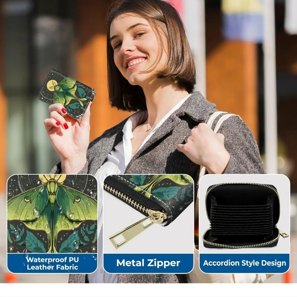 Green Moth Design Wallet